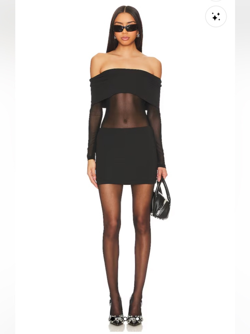 Revolve Elmina sheer mini dress